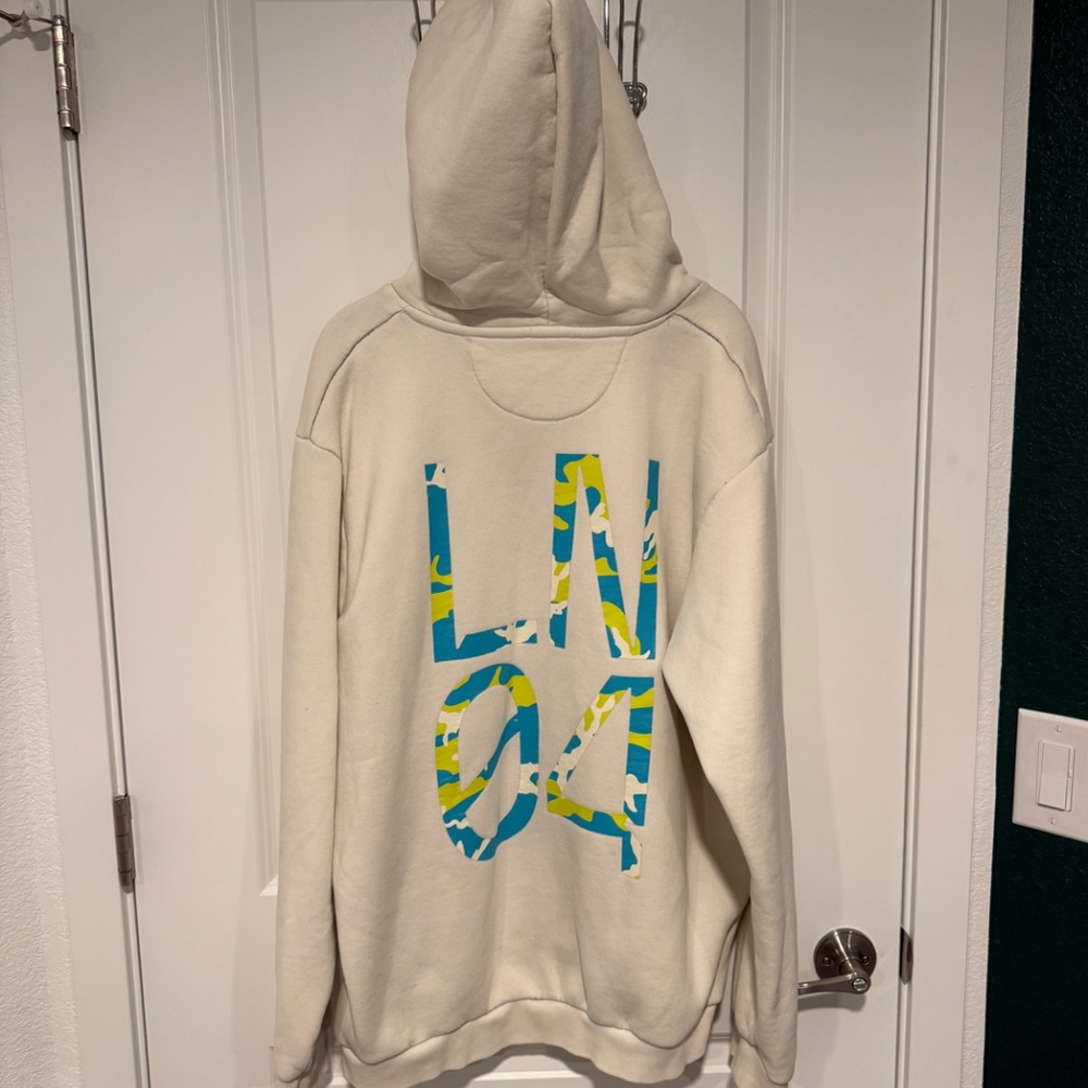 McLaren F1 Lando Norris Silverstone 2022 Hoodie - Cream 3XL - Picture 5 of 7